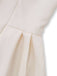 Abito a pieghe con revers doppiopetto beige anni '70