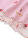 Abito in rete con paillettes e senza spalline natalizio rosa anni '50