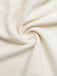 Top con colletto arricciato tinta unita beige anni '50