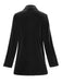 Blazer doppiopetto con revers in velluto tinta unita anni '80