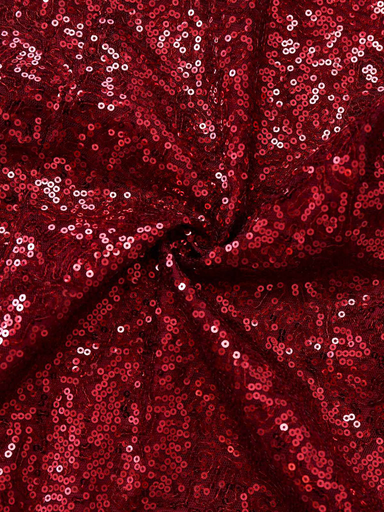 Giacca in paillettes a maniche lunghe con revers nero anni '70