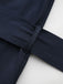 Trench doppiopetto con scollo tondo blu anni '40