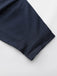 Trench doppiopetto con scollo tondo blu anni '40