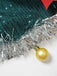 Abito con fiocco e campanellino di Natale e paillettes verde anni '60