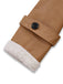 Cappotto lungo con revers in pile sherpa sintetico a contrasto anni '40
