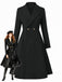 Cappotto elegante con colletto a punta anni '50