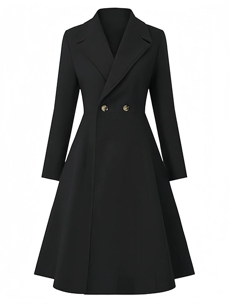 Cappotto elegante con colletto a punta anni '50