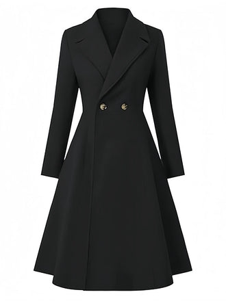 Cappotto elegante con colletto a punta anni '50