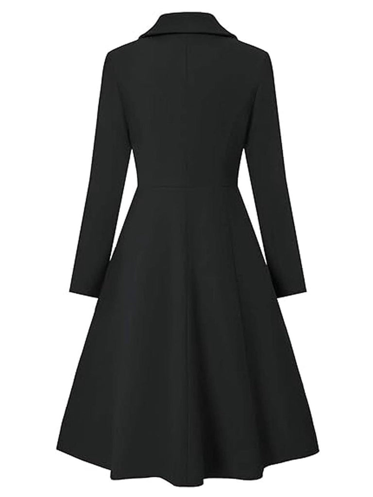 Cappotto elegante con colletto a punta anni '50