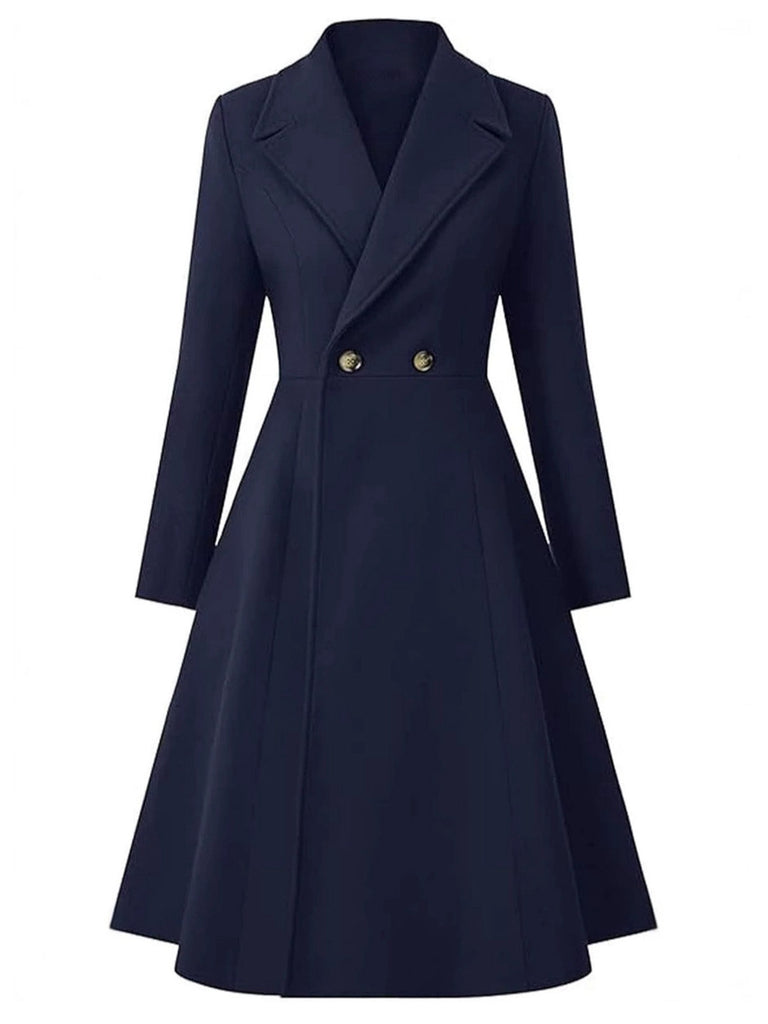 Cappotto elegante con colletto a punta anni '50