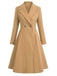 Cappotto elegante con colletto a punta anni '50