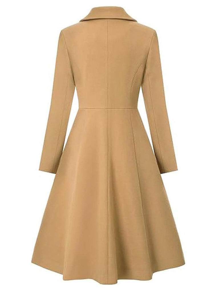 Cappotto elegante con colletto a punta anni '50