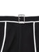 2PCS Top a maglia con collo alto e pantaloni a gamba larga nero anni '30