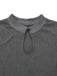 Abito plissettato in maglia e pelle con fibbia grigio anni '70