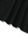 Maglia con scollo a V e maniche a lanterna nero anni '50