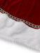 Completo di costume da signora Claus in velluto rosso anni '30