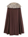 Cappotto con collo in pelliccia sintetica con revers anni '60