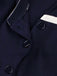 Abito con scollo quadrato e cintura in stile nautico blu navy anni '50