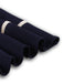 Abito con scollo quadrato e cintura in stile nautico blu navy anni '50