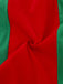 Completo di abiti natalizi in peluche rosso e verde anni '60