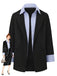 Blazer finto a due pezzi con revers a righe nero anni '50