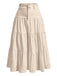 Gonna a balze multistrato beige anni '40
