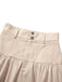 Gonna a balze multistrato beige anni '40