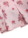 Canotta plissettata in pizzo floreale patchwork rosa anni '60