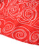Abito con scollo a V e stampa astratta rosso anni '60