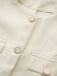 Giacca con bottoni a maniche lunghe beige anni '50
