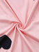 Abito aderente con a cuore con scollo rotondo rosa anni '60