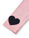 Abito aderente con a cuore con scollo rotondo rosa anni '60