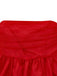 Abito in tulle con lacci sulla schiena e glitter senza spalline anni '60