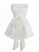 Abito in tulle con lacci sulla schiena e glitter senza spalline anni '60