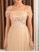 Abito patchwork di paillettes e rete con spalle scoperte beige anni '30