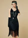 [Prevendita] Abito flapper frange di paillettes con spalline sottili anni '20