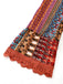 Abito Multicolore Bohémien con Scollo a V a Balze Sleeve Anni '70 3