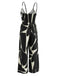 Black 1930s Wide Leg Jumpsuit 3