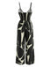 Black 1930s Wide Leg Jumpsuit 4