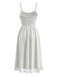 Abito Anni '70 in Pizzo con Texture Scollo a V e Spalline Sottili