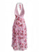 1930s Floral Pleated Belted Maxi Dress 4