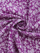 Abito a Piccoli Fiori Floreale Short Sleeves Fitted Midi - Viola Anni '40 4