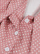 Abito Svasato con Fiocco a Pois Rosa Anni '50 4
