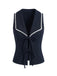 Navy 1950s Lapel Sleeveless Bodycon T-Shirt