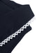 Navy 1950s Lapel Sleeveless Bodycon T-Shirt 3