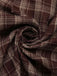 Gonna plissettata patchwork quadri marrone anni '60