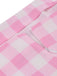 Abito a ruota plaid spalline sottili rosa anni '50