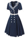 [Prevendita] Abito doppiopetto in stile marinaio blu scuro anni '50