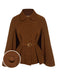 Cappotto con revers color cammello anni '40