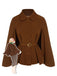 Cappotto con revers color cammello anni '40